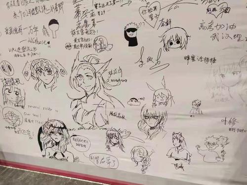 2学生参与签绘墙