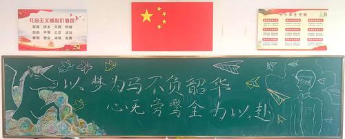 “冲刺高考”主题黑板报展示2
