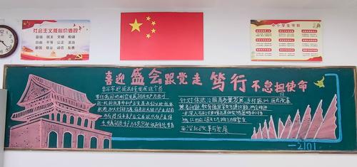1“我眼中的全国两会”主题黑板报展示