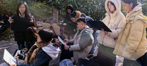 指导老师现场示范