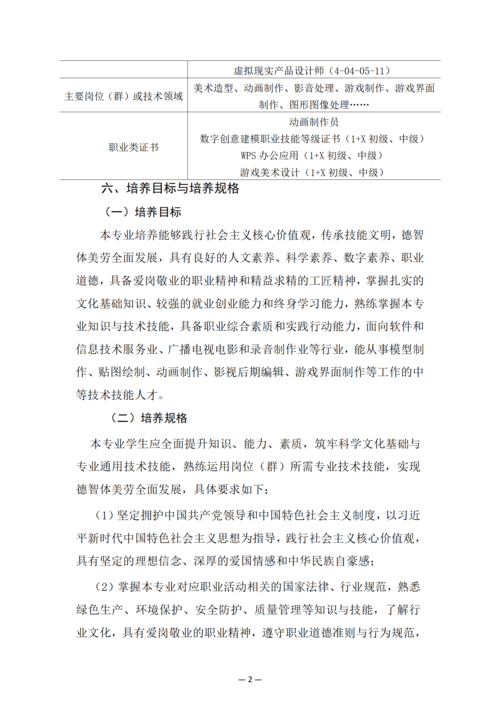 郑州市信息技术学校-动漫与游戏制作人培方案_04
