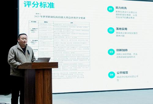 2陈咨衡在论坛上作《浅谈世界职业院校技能大赛备赛经验及竞赛未来展望》专题报告