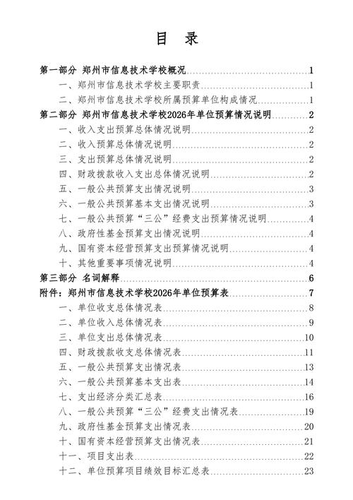 2026年郑州市信息技术学校单位预算公开_02